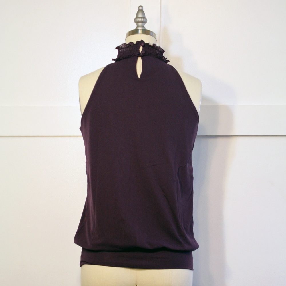 The Limited Purple Ruffle Front Top - Picture 3 of 4